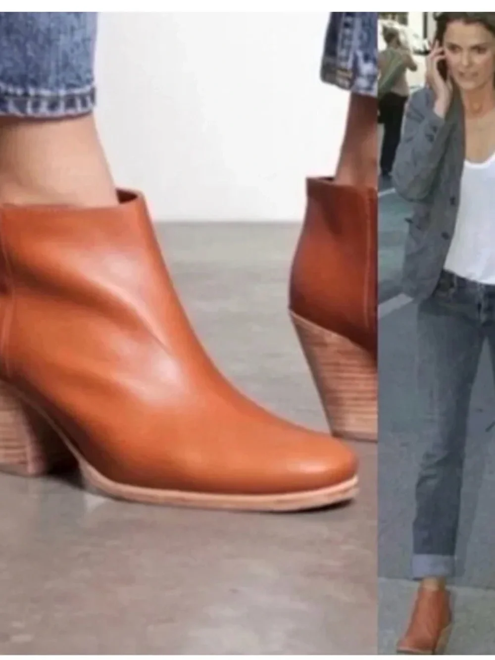 Rachel Comey Mars Booties US 8 Whiskey Brown Heeled Ankle Boots